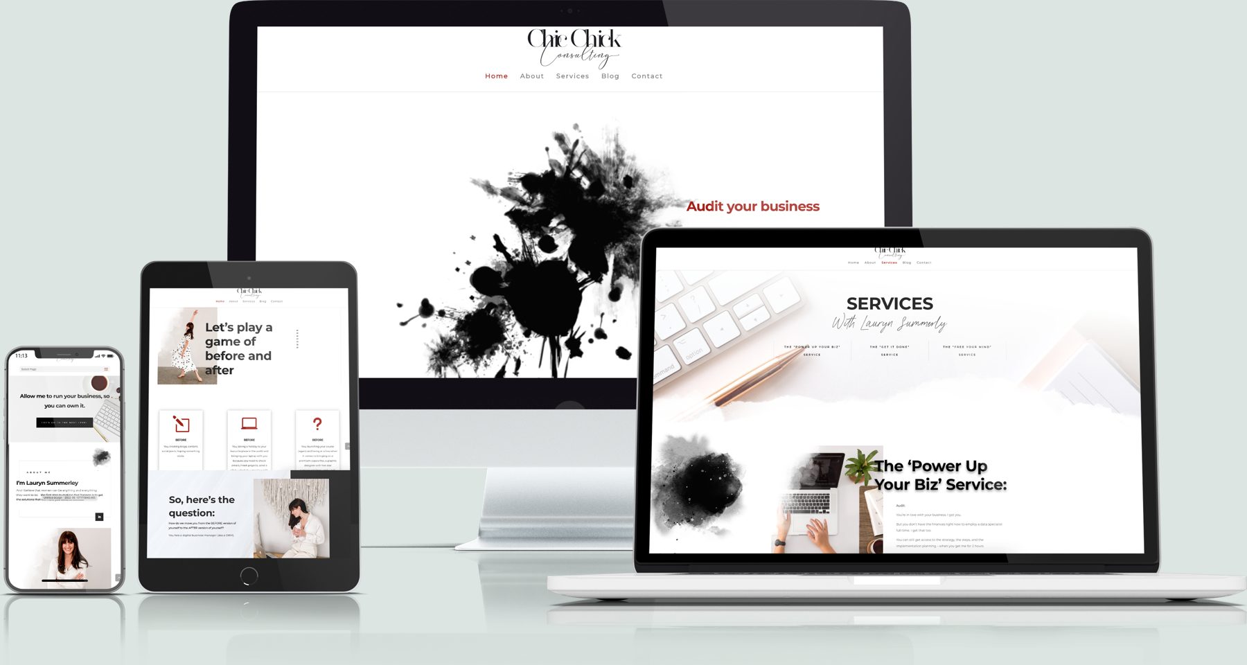 Chic Chick Consulting website
