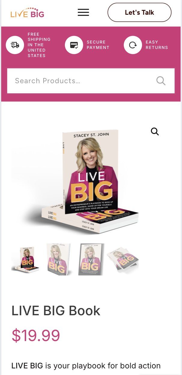 Book product page